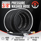 YAMATIC 3/8 in Pressure Washer Hose, 4000 PSI, 35 FT - Image 2