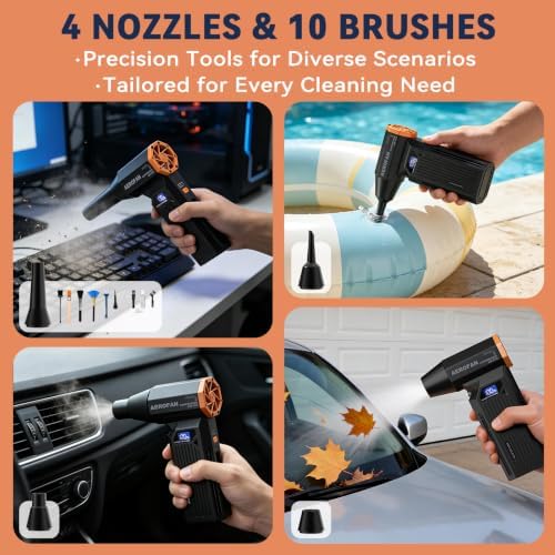 Electric Air Duster - 150000RPM Rechargeable Cordless Compressed Air Duster - Image 3