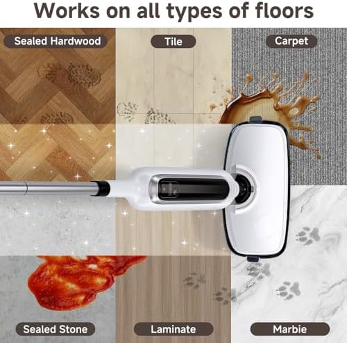 12-in-1 Steam Mop, Detachable Handheld Steam Cleaner for Home, 23FT Cord - Image 5