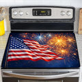NYZE American Flag Stove Cover 4th of July Stove Top Cover for Electric Stove Fireworks Decorative Flat Top Protector for Kitchen Counter 28x20 Inch by GIVEYOUTHEBEST