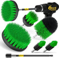 Holikme 6Pc Drill Brush Set - Scrub Brushes with Extension for Home Clean by Holikme