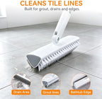 Scrub Brush with Long Handle, Extends to 55 in, Pivoting Triangle Head - Image 5