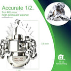 1/2 NPT Sewer Jetter Rotating Nozzle - Cutting Roots - Image 4