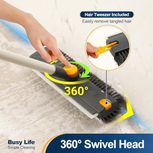 Yocada Floor Scrub Brush 3 in 1 Dual-Sided Stiff Bristle Scrubber Brush - Image 2