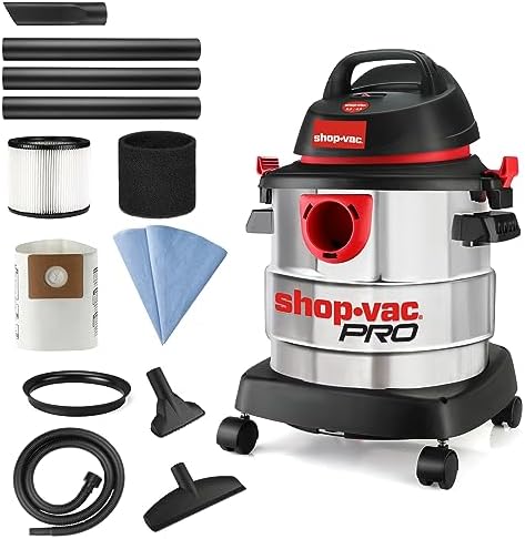 Shop-Vac 5989300 5 Gallon 4.5 Peak HP Stainless Wet/Dry Vac, Blower by Shop-Vac
