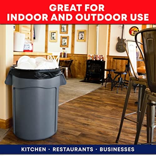 Tasker 44-45 Gallon Trash Bags Heavy Duty, Commercial & Office Garbage Bags - Image 7
