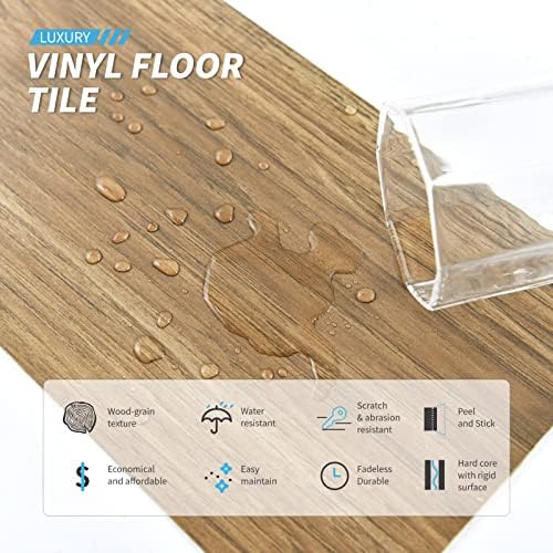 Art3d Wood Texture Peel and Stick Vinyl Floor Planks, 36-Pack, Ashtree - Image 4