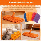 Chenille Duster Replacement Heads, Reusable Chenille Microfiber Dust Duster with Removable Washable Cloth Covers, 360° Electrostatic Duster Refills for Multi-Surface Efficient Home Cleaning (6PC) - Image 6