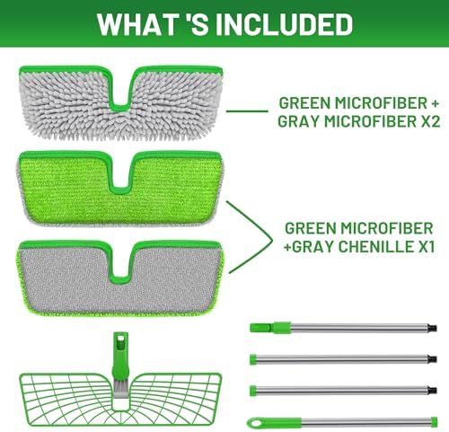 2-Sided Microfiber Dust Mop for Hardwood Floors & Walls - Image 2