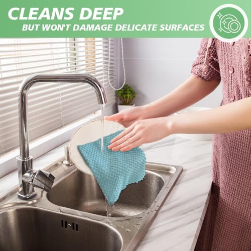 SINLAND Dish Cloth for Washing Dishes Kitchen Washcloth Cleaning Cloth - Image 5