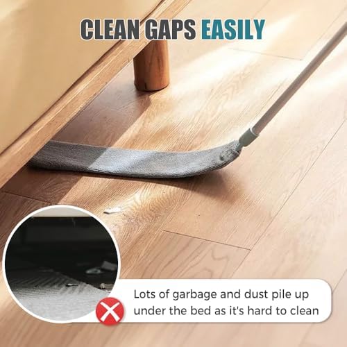 Retractable Gap Dust Cleaner with Microfiber Cloths,Extendable Long Handle Washable Bendable Duster Brush for Cleaning Under Appliances Furniture Couch Fridge - Image 3