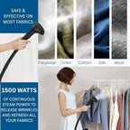 SALAV GS18-DJ Standing Garment Steamer with Smart Auto-Off, Wheels for Easy Movement, 1.8L Water Tank for 1hr Continuous Steaming, Adjustable Pole for Storage, with Descaler Packet, 1500 watts - Image 6