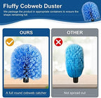 VITEVER Twist-On Cobweb Duster Head Brush, Fits Standard 3/4 inch Threaded Poles, Attachment Spider Web Duster Brush for Outdoor & Indoor Cleaning (Pack of 2) - Image 3
