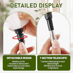 Extendable Lambswool Duster 25-64" Retractable Telescopic Handle Removable Head Multi-Surface Cleaning Tool for Ceiling Fans, Windows, High Walls, and Hard-to-Reach Areas (2pcs) - Image 4