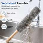 Tower Fan Cleaner, Bendable Microfiber Duster for Electric Fan and Blinds, Reusable Fan Cleaning Brush, Flexible Dust Collector for Cobwebs, Vents, Window Blinds & Hard-to-Reach Areas (Blue-1PC) - Image 5