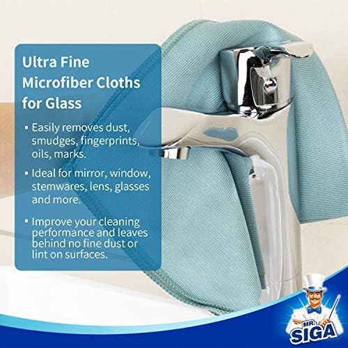 MR.SIGA Ultra Fine Microfiber Cloths for Glass, Pack of 36, 35 x 40cm 13.7" x 15.7" - Image 6