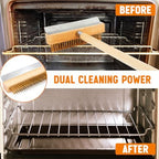 Reallnaive 2 Pack 37 Inch Wood Handle Pizza Oven Brush with Scraper - Image 6