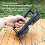 Wire Grill Brush, BBQ Scrub Brush with Double U Handle, Multipurpose Scrub Tool for Cast Iron Skillets Griddles and Oven Racks, Black - Image 7