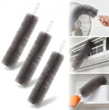 Bendable Microfiber Head, Fan Cleaner Brush, Reusable Fan Brush Cobweb Duster Microfiber Duster Ideal for Ceiling Duster, Household Duster Curtains，Fan Cleaner for Box Fan (Gray-3Pcs) by BNGXR