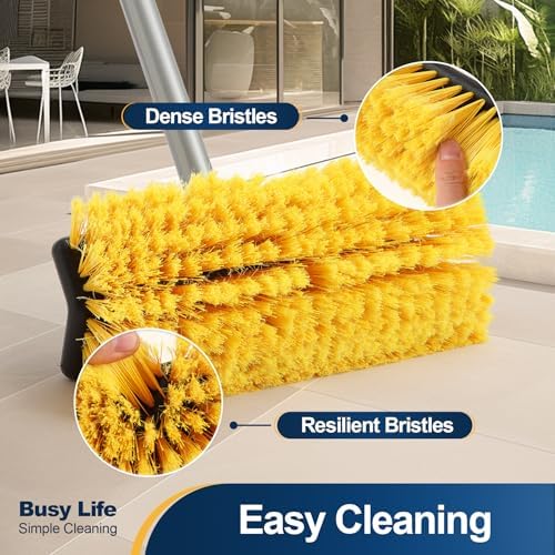 Yocada Deck Brush with 4-Section Extendable Handle Floor Scrub Brush - Image 5
