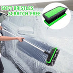 62'' Car Wash Brush with Long Handle, Scratch-Free Soft Bristles Sturdy Car Wash Mop, Complete Cleaning Brush Kit Wash Mitt Towel Windshield Squeegee Wheel Tire Brush for Car Truck RV Green - Image 2