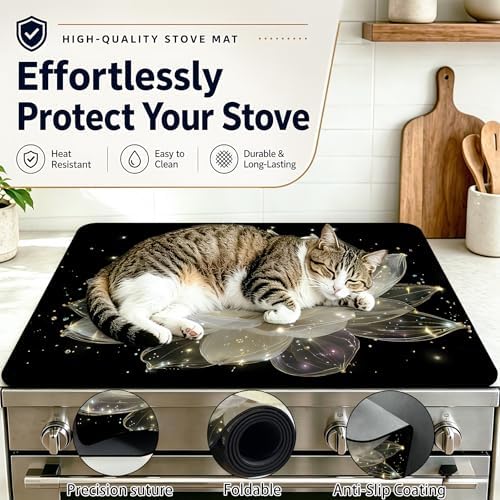 Stove Top Cover,28.5"L x 20.16"W,Heat Resistant Cooktop Protector Mat - Image 5