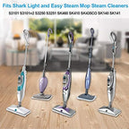 Fushing 7Pcs Steam Mop Pads, Washable Microfiber Cleaning Steamer Replacement Pads for Shark Steam & Spray Mop S3101 S3251 SK460 SK410 S3101n2 S3250 SK435CO SK140 SK141,White - Image 6