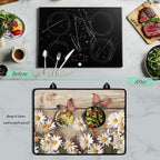 Daisies Butterfly Stove Top Cover for Electric Stoves - Image 5