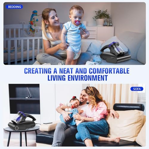 Mattress Vacuum with UV-C Light,16Kpa Bed Vacuum Cleaner for Sofa,Crib - Image 6