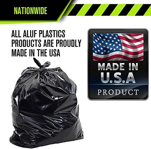 Heavy Duty 33 Gallon Trash Bags (Huge 100 Ct. /w Flap Ties) - 2 MIL equiv. Thick Gauge Large Black Plastic Garbage Liners for Kitchen,Yard,Brute/Rubbermaid(1 Pallet of 100 Cases, 10000 Bags Total) - Image 6
