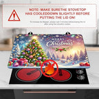 Christmas Stove Top Cover Snowman Stove Top Cover for Home Decoration Kitchen Pad Non-Stick Washable Cooktop Covers Countertop Protector Keep Stove Clean 28"x20" (Tree) - Image 3