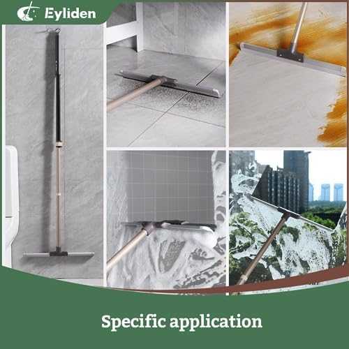 Eyliden 17" Rubber Floor Squeegee, Quick Water & Foam Removal Broom - Image 3