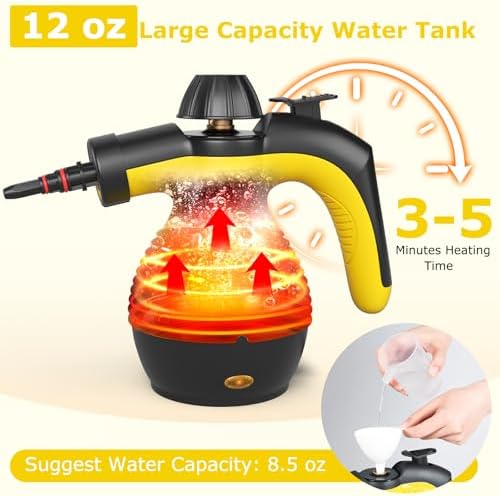 COSTWAY Handheld Steam Cleaner, 1050W Portable Household Steamer - Image 3