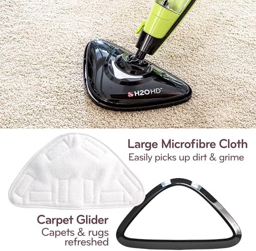 H2O HD Steam Mop & Handheld Steam Cleaner | 3-in-1 Floor Steamer | 1500W Power & 450ml Removable Tank | Foldable Storage | Hardwood, Tile & Laminate Cleaner - Image 3