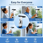 Window Vacuum Cleaner Electric Squeegee Cordless Glass Cleaner Tool Handheld Power Scraper with 28cm Blade for Window Shower Car - Image 7