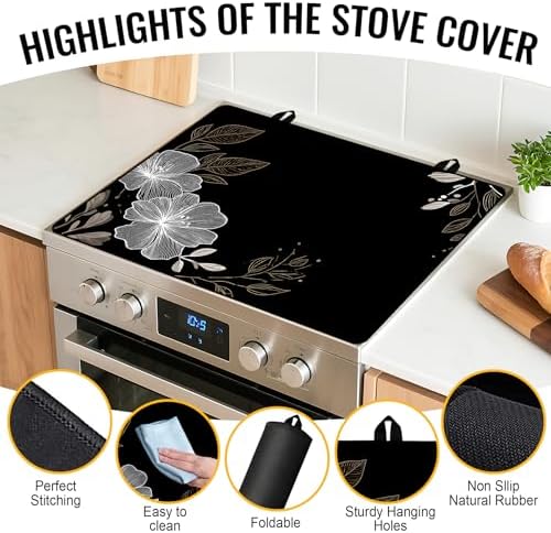 NYZE Stove Top Cover for Electric Stove 28x20 Inch - Image 2