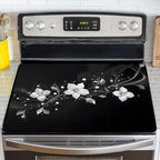 Stove Top Cover for Electric Stove,Glass Stove Top Cover, Heat Resistant Glass Cooktop Cover, Stovetop Protector, Kitchen Decor, Dish Drying Mats Cover for Ceramic Washer Top 28.5x20.5 inch by GIVEYOUTHEBEST