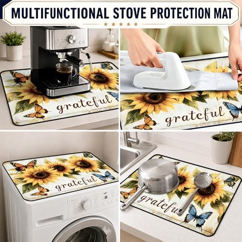 Stove Top Cover,28.5"L x 20.24"W,Heat Resistant Cooktop Protector Mat - Image 6