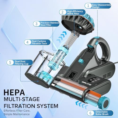 Belife M8 Mattress Vacuum Cleaner with UV & Hot Air & Heating - Image 5