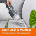 Amazon Basics Washable Replacement Filters for 2-in-1 Corded Stick Vacuum Cleaner ONLY (not for Other Models), 4-Pack, White - Image 6