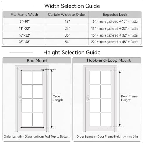 Vatge Privacy French Door Curtain - Thermal Insulated Self Adhesive Blackout Door Curtains with Tieback, 1 Panel, W54 x L40, Navy - Image 7