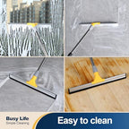 Yocada Rubber Floor Squeegee 17.7" TPR Blade Scrubber Broom 61.8inch Pole - Image 6