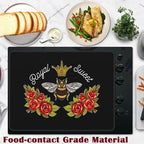 Queen Bee Honey Bee Flowers Stove Top Cover Glass Cooktop Heat Resistant Ceramic Stove Top Covers Mat Prevents Scratching Stoves/Counter/Washer Protector,28x20 in - Image 5