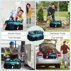 Extra-Large Wearable Cleaning Caddy With Detachable Divider,Cleaning Caddy For Cleaning Supplies Large Cleaning Supply Caddy With Adjustable Shoulder Strap & Waist Belt For Cleaners,Mint Green - Image 6