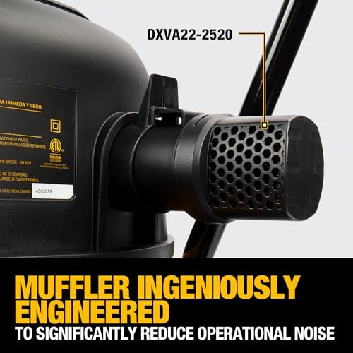 DEWALT 16 Gal 6.5 HP 116CFM Wet Dry Vacuum with Blower and Muffler DXV16PA - Image 5