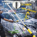 18FT Reach Car Wash Brush with 4.6-12ft Telescoping Pole,7-Pcs Car Wash Kit - Image 4