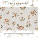 StangH Oak Yellow Cordless Linen Floral Roman Shades, W32 x L64, 1 Panel - Image 6