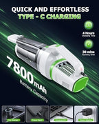 AHNR Handheld Vacuum Cleaner Cordless Rechargeable 16000PA for Car Home - Image 6