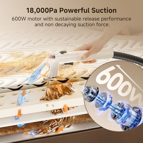 Uwant 18Kpa Carpet Cleaner Machine with Pet Pro Cleaner&Tools Set of 1 - Image 2