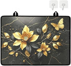 Gold Lotus Butterfly Floral Stove Top Cover for Electric Stoves - Image 2